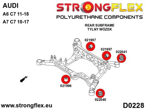 Tuleja tylnego wózka - przednia - Audi A6 / S6 / RS6