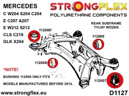 Tuleja tylnego wózka - tylna - Mercedes GLK (08-15) X204