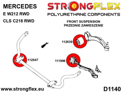 Tuleja wahacza przedniego - górnego - Mercedes Klasa E