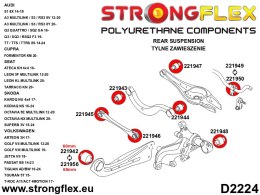 Tuleja wahacza tylnego górnego - wewnętrzna SPORT - Audi A3 / S3 / RS3