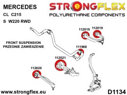 Zestaw przedniego zawieszenia SPORT - Mercedes CL