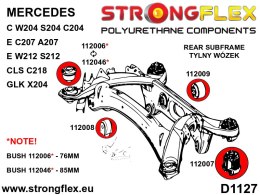 Zestaw tulei tylnego wózka SPORT - Mercedes GLK (08-15) X204
