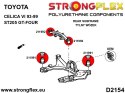 Zestaw tulei tylnego wózka SPORT - Toyota Celica