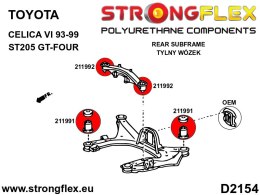 Zestaw tulei tylnego wózka SPORT - Toyota Celica