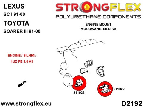Poduszka silnika 1UZ-FE - Toyota Soarer