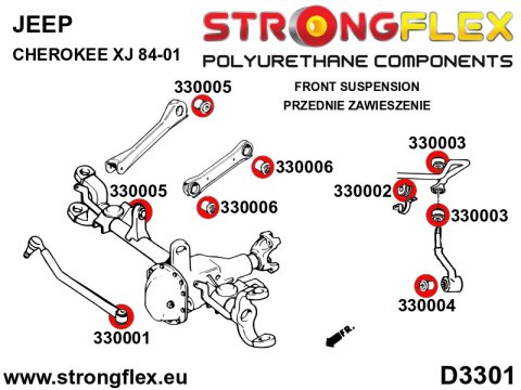 Tuleja łącznika stabilizatora przedniego - Jeep Cherokee