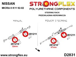 Tuleja przekładni kierowniczej - Nissan Micra
