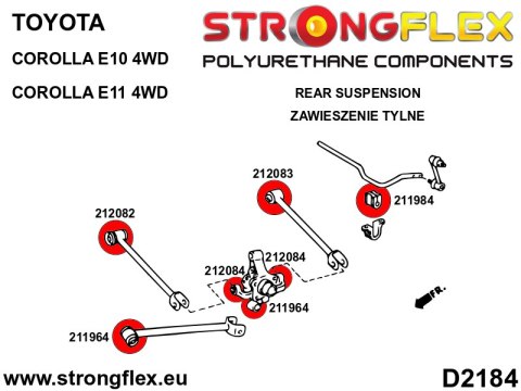 Tuleja stabilizatora tylnego - Toyota Celica