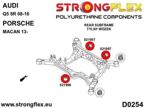Tuleja tylnego dyferencjału - przednia SPORT - Porsche Macan (13-)