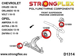 Tuleja wahacza przedniego - tylna - Opel / Vauxhall Astra