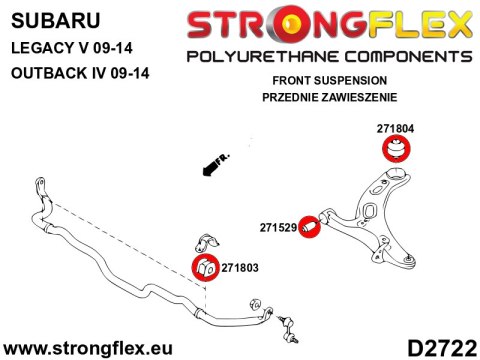 Tuleja wahacza przedniego - tylna SPORT - Subaru Legacy/Outback