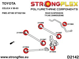 Tuleja wahacza tylnego poprzecznego - tylna wewnętrzna - Toyota Celica
