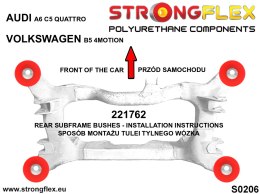 Zestaw tulei tylnego wózka - Audi A6 / S6 / RS6