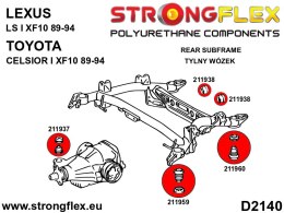 Zestaw tulei tylnego wózka SPORT - Lexus LS