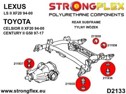Zestaw tulei tylnego wózka SPORT - Lexus LS