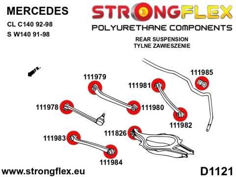Tuleja stabilizatora tylnego SPORT - Mercedes Klasa S