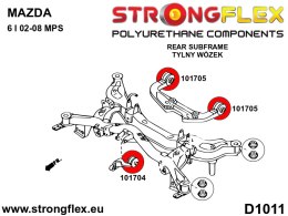 Tuleja tylnego dyferencjału - przednia - Mazda 6 / Atenza