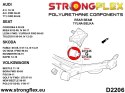 Tuleja tylnej belki 69mm SPORT - Audi A3 / S3 / RS3