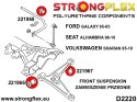 Tuleja wahacza przedniego - tylna SPORT - Seat Alhambra