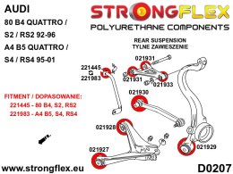 Tuleja wahacza tylnego górnego - zewnętrzna SPORT - Audi 80 / 90 / S2 / RS2
