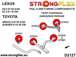 Zestaw tulei przedniego zawieszenia SPORT - Lexus GS / GS F