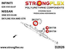 Zestaw tulei przekładni kierowniczej - Nissan 350Z (02-08) Z33