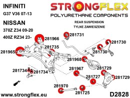 Zestaw tulei tylnego wózka - Nissan 370Z (09-20) Z34