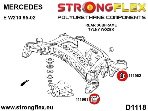 Zestaw tulei tylnego wózka SPORT - Mercedes Klasa E