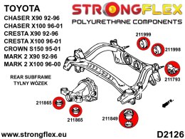 Zestaw tulei tylnego wózka - Toyota Chaser