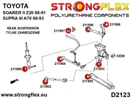 Zestaw tulei tylnego zawieszenia SPORT - Toyota Supra