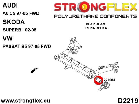 Tuleja belki tylnej SPORT - Audi A6 / S6 / RS6