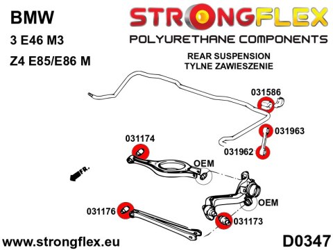 Tuleja łącznika stabilizatora tylnego do wahacza SPORT - BMW Seria 3