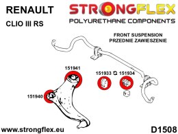 Tuleja stabilizatora przedniego SPORT - Nissan Micra