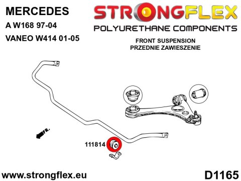 Tuleja stabilizatora przedniego - wewnętrzna SPORT - Mercedes Klasa C