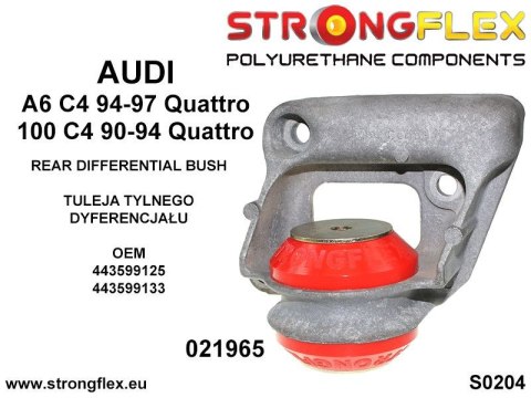 Tuleja tylnego dyferencjału - tylna 55mm - Audi A6 / S6 / RS6
