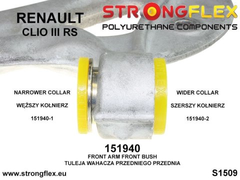 Tuleja wahacza przedniego - przednia SPORT - Renault Clio