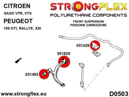 Tuleja wahacza przedniego - tylna - Citroën AX (86-98)