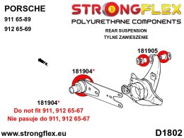 Tuleja wahacza tylnego - zewnętrzna SPORT - Porsche 911
