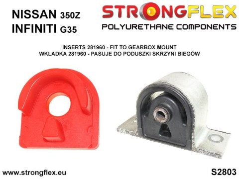 Wkładka poduszki skrzyni SPORT - Nissan 350Z (02-08) Z33