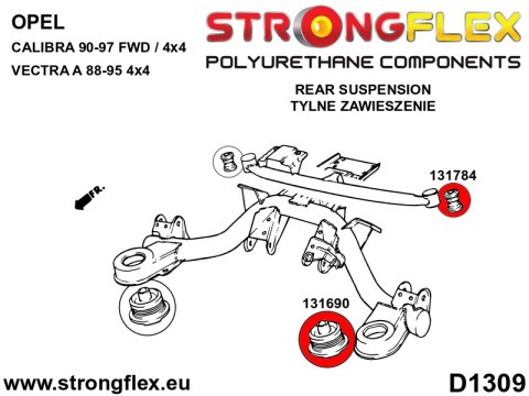Kompletny zestaw zawieszenia - Opel / Vauxhall Calibra (89-97) FWD / 4x4