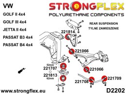 Tuleja belki tylnej 52mm SPORT - Volkswagen Golf