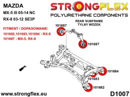 Tuleja belki tylnej - przednia - Mazda RX-8 (03-12) SE3P