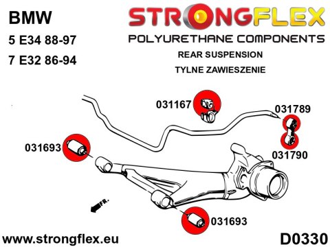 Tuleja łącznika stabilizatora tylnego do wahacza - BMW Seria 3