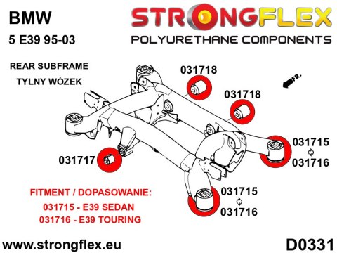 Tuleja tylnego wózka SPORT - BMW Seria 5