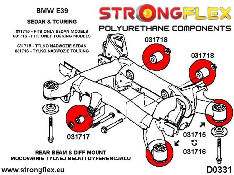Tuleja tylnego wózka SPORT - BMW Seria 5