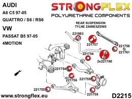 Tuleja wahacza tylnego dolnego tylna SPORT - Audi A6 / S6 / RS6