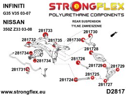 Tuleja wahacza tylnego dolnego wewnętrzna SPORT - Nissan 350Z (02-08) Z33