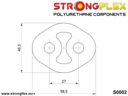 Wieszak tłumika 27mm