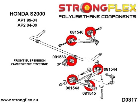 Kompletny zestaw zawieszenia AP2 SPORT - Honda S2000