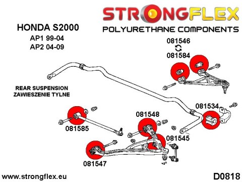 Kompletny zestaw zawieszenia AP2 SPORT - Honda S2000